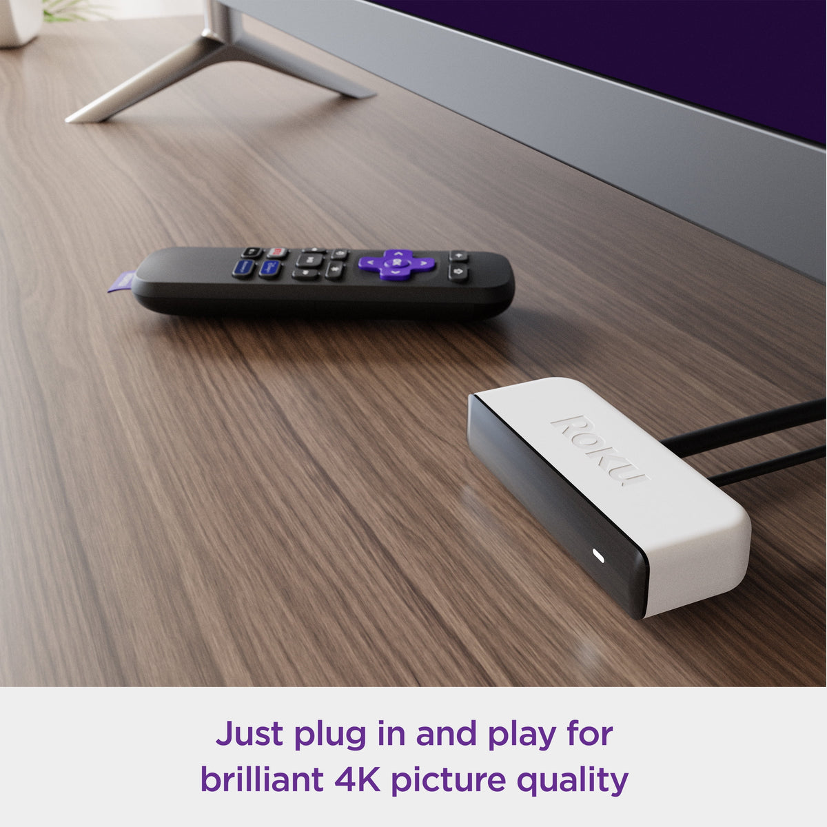 4K HDR Streaming Media Player with HDMI Cable and Remote J3418
