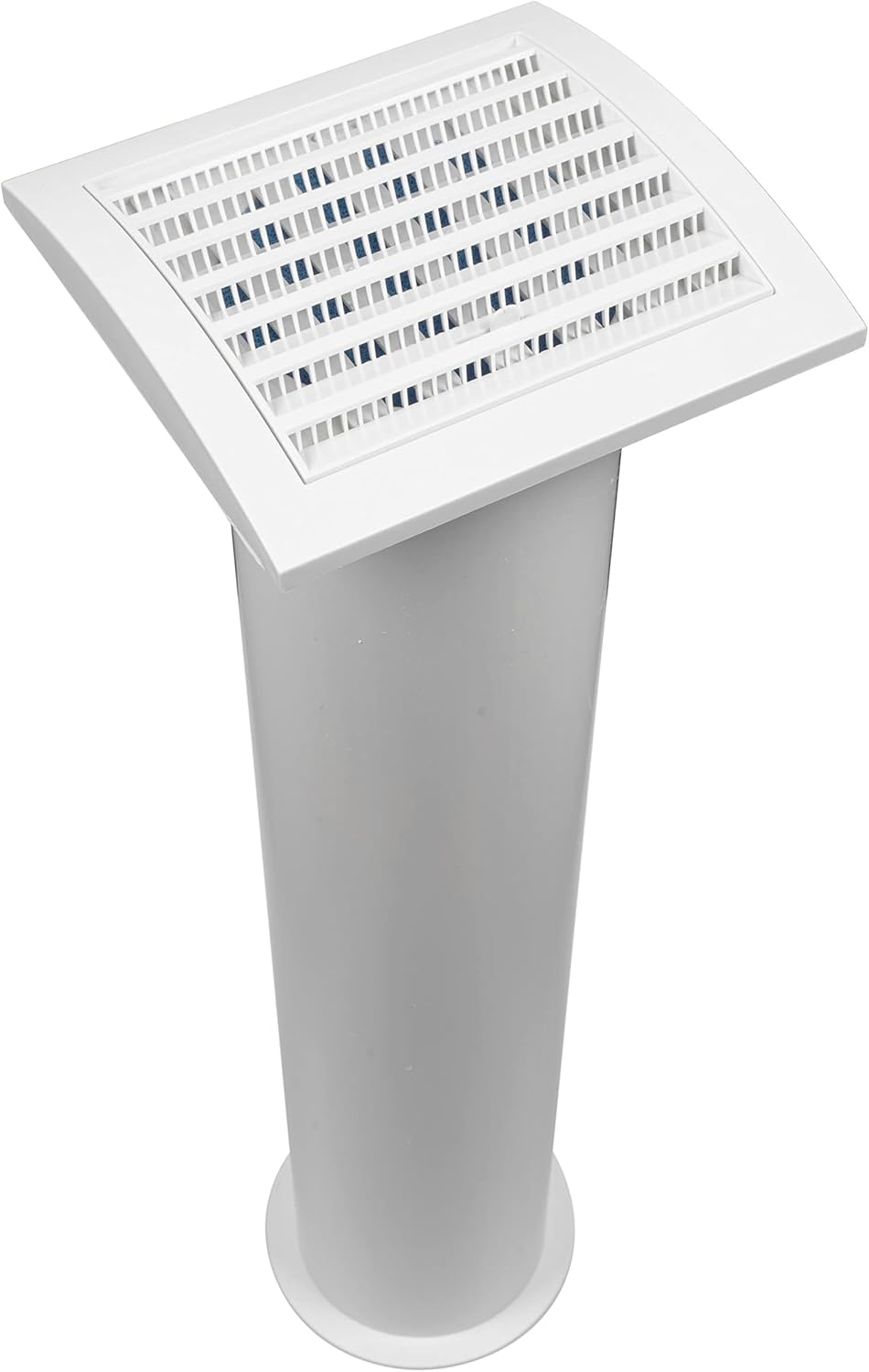 White Louvered Dryer Vent Hood with Pipe and Duct Connector, Pack of 2 S439