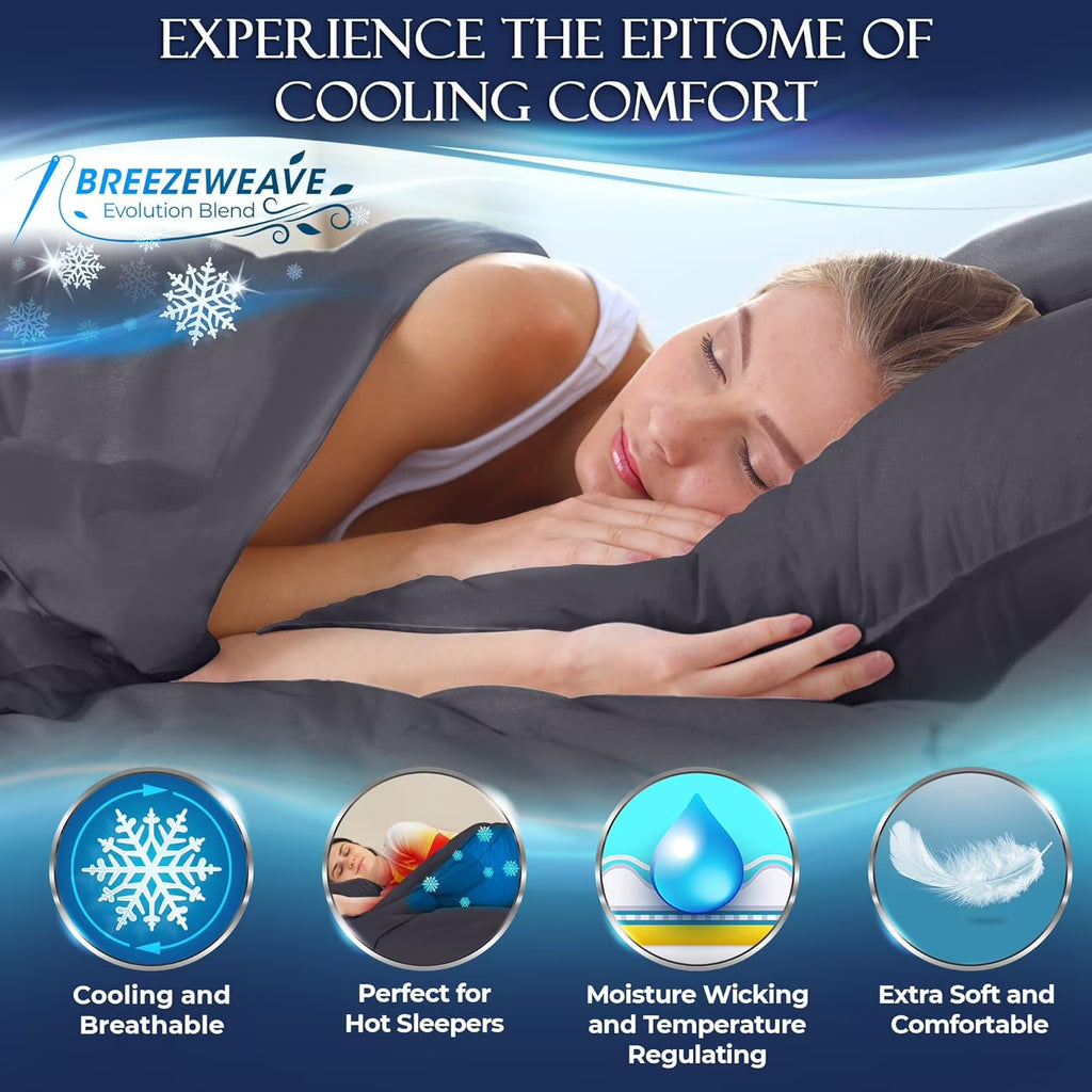 Cooling Viscose Microfiber Bed Sheets Set 4pcs U583594