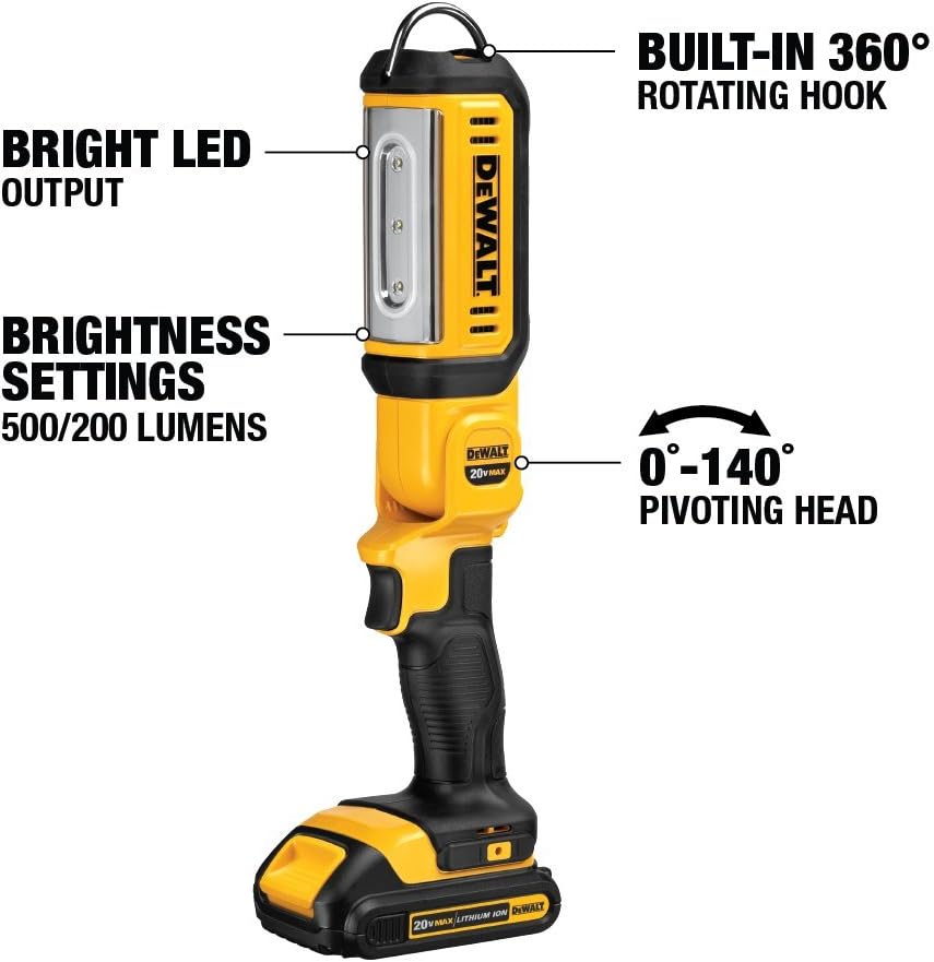 20V MAX LED Work Light, Hand Held, Pack of 2 G514