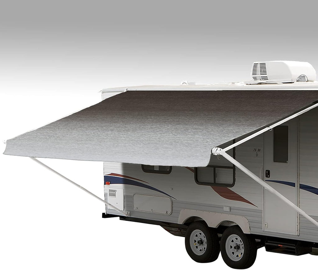Charcoal 13' Weatherproof Vinyl RV Awning Fabric Replacement W86743