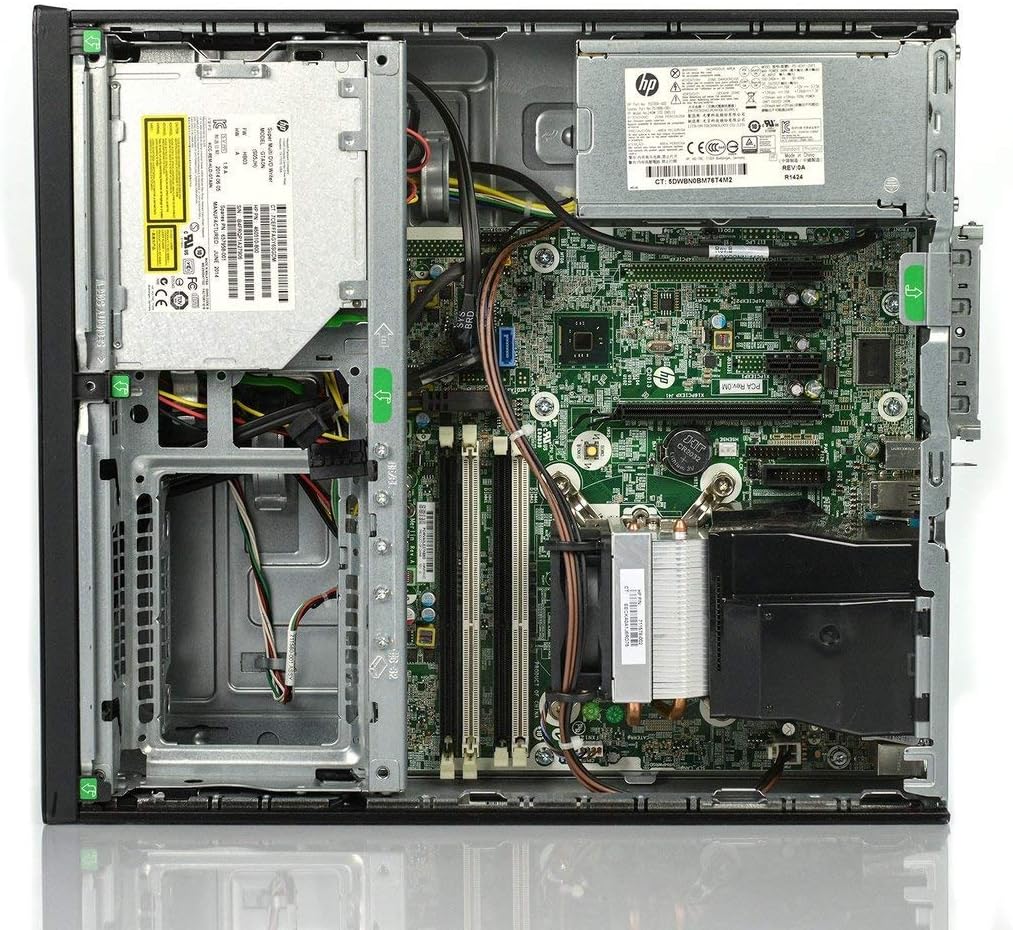 HP 705 G2 Desktop PC AMD Pro A4-8350B R5 Processor, 8GB Ram, 256 GB M.2 SSD, WiFi & Bluetooth, Wireless Keyboard Mouse, 27 Inch LED Monitor, Windows 10 P46150