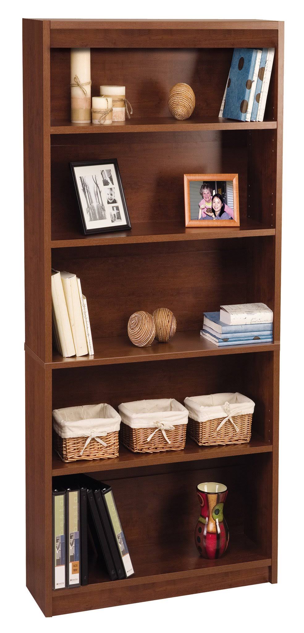 Tuscany Brown L-Shaped Workstation Kit D512212