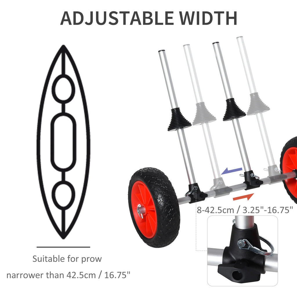 Kayak Cart with Aluminum Frame and Large Tires D146