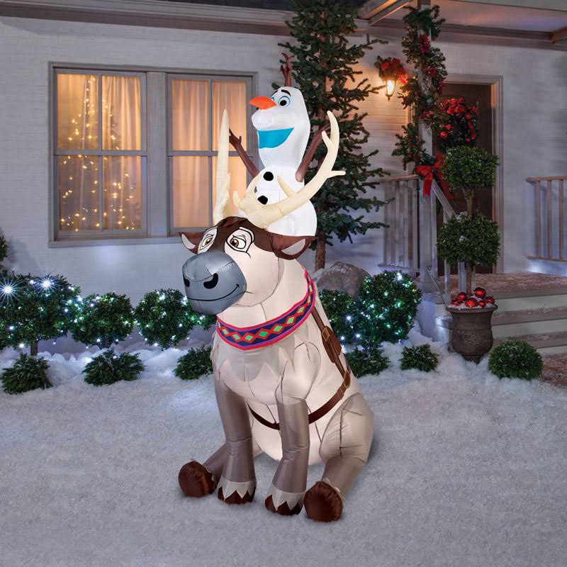 Inflatable Olaf Sitting on Sven U81875