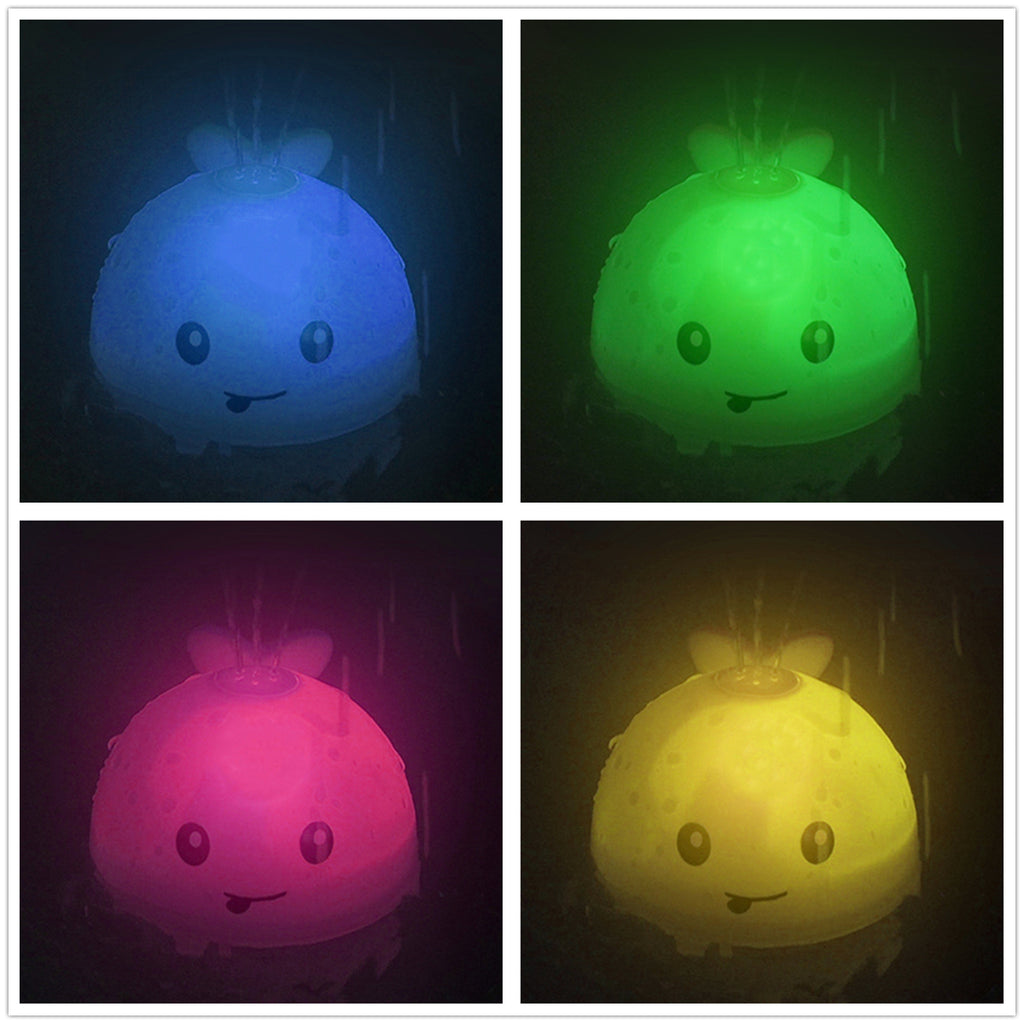 Light Up Whale Bath Tub Toys U845