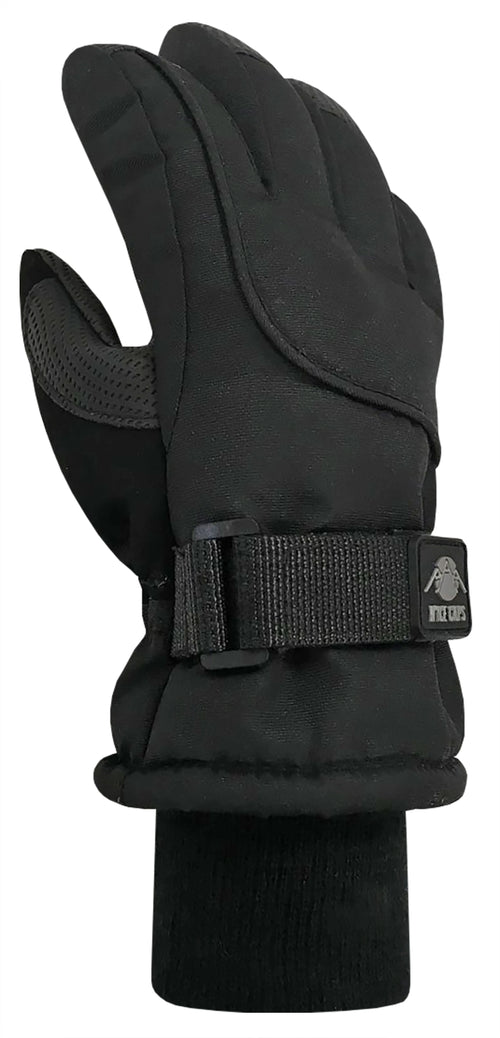100 Gram Thinsulate Waterproof Ski Snow Winter Gloves - Black J101638