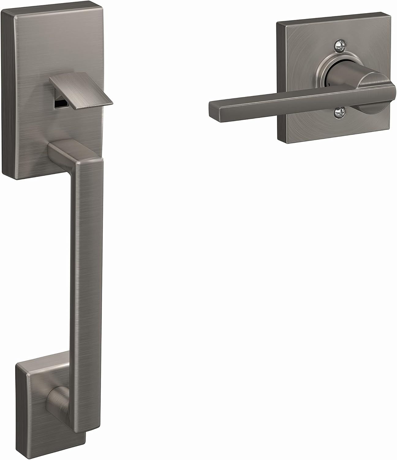 Century Front Entry Handle Latitude Interior Lever Satin Nickel E165