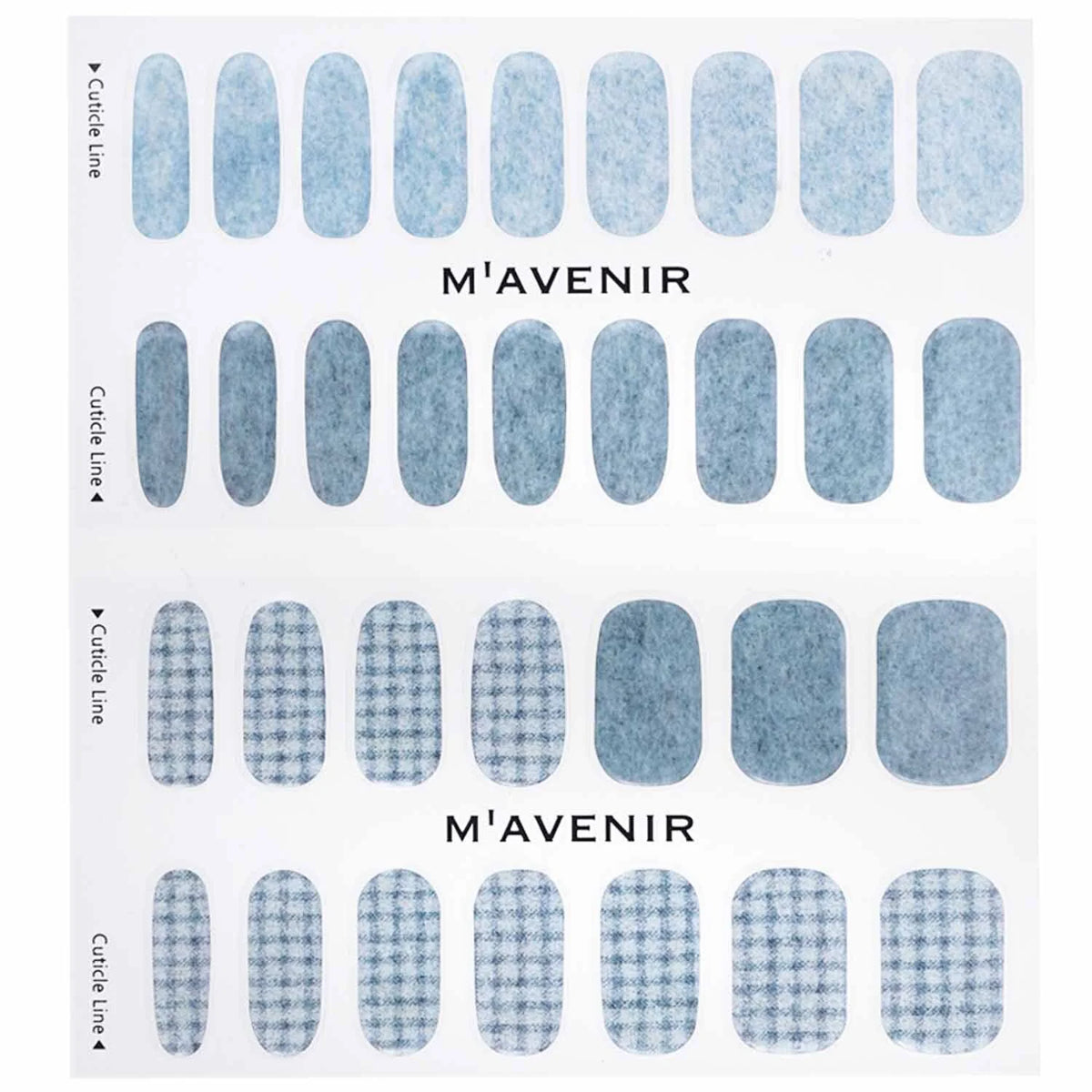 32pcs Blue Nail Sticker Z2020