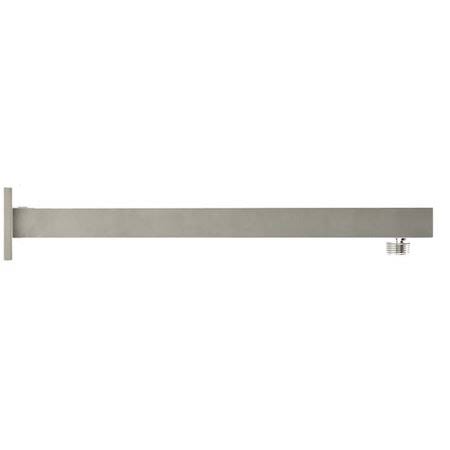 Brushed Nickel Wall Mounted Shower Arm with Flange H7704