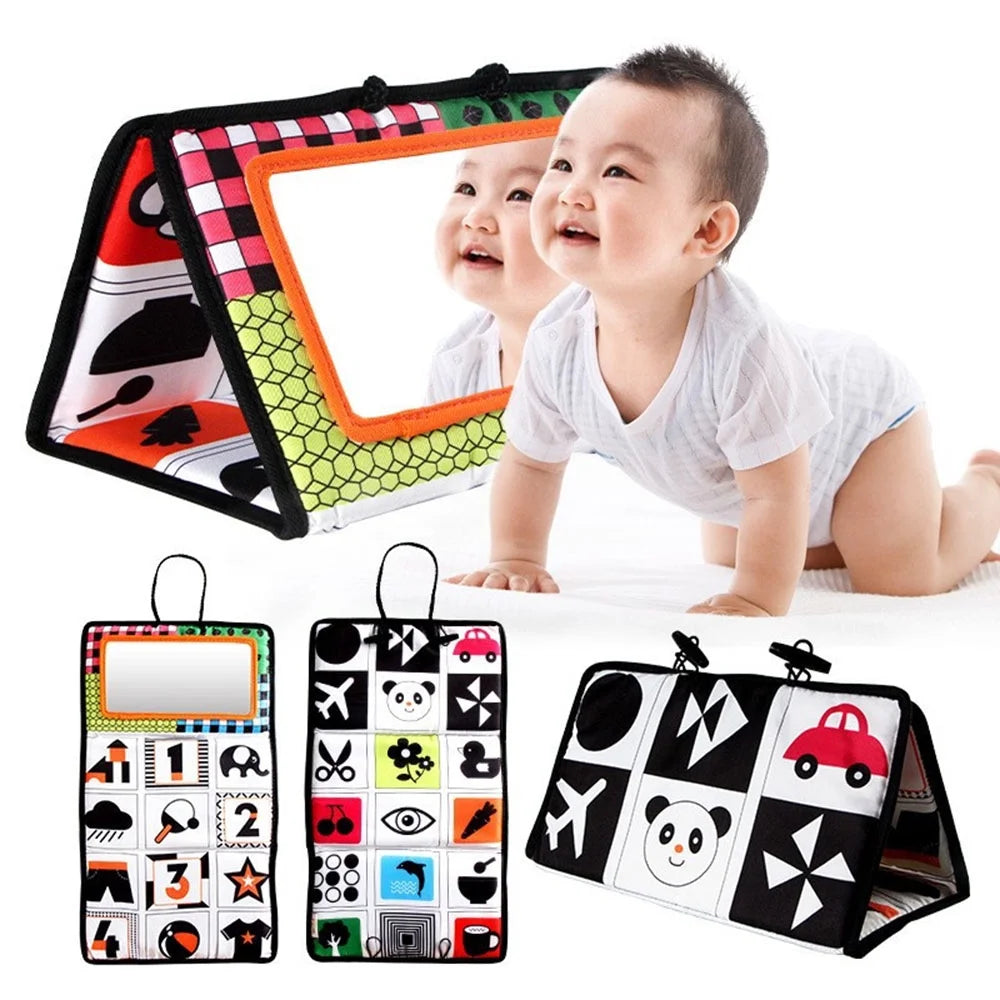 Black and White Tummy Time Floor Mirror F555