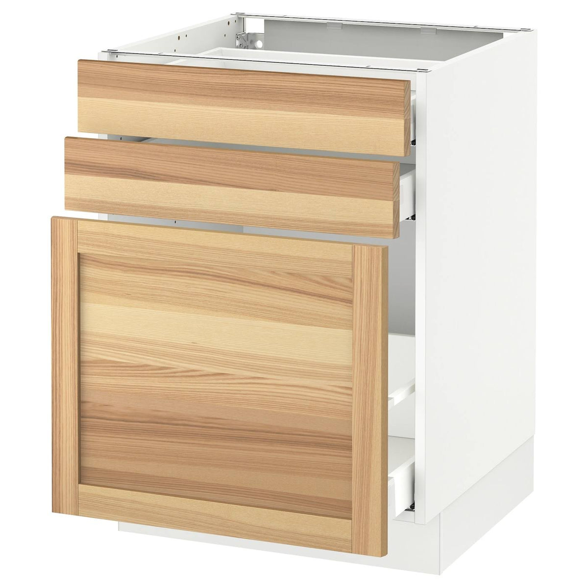 White 2 Drawer Base Cabinet E87275