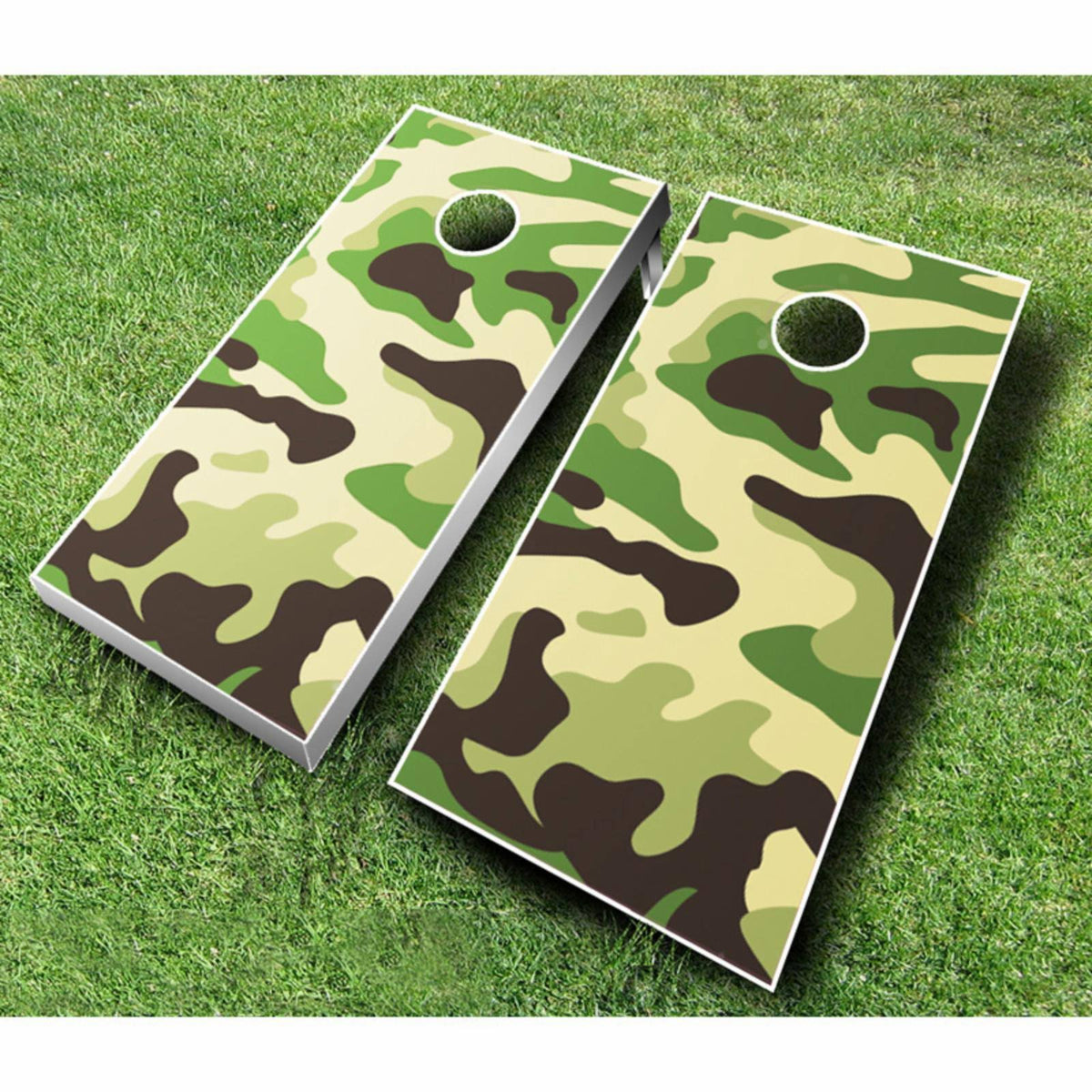 Camo Tournament Cornhole Set Baby Blue Navy Blue H71278