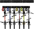 Wall Mount Bike Rack for 6 Bicycles with Adjustable Bike Hooks, Pack of 2 Q792120