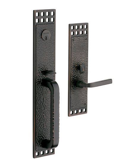 Satin Chrome Single Cylinder Mortise Handleset Trim U495