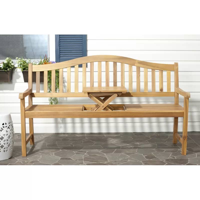 Blue Wooden Garden Bench S46960