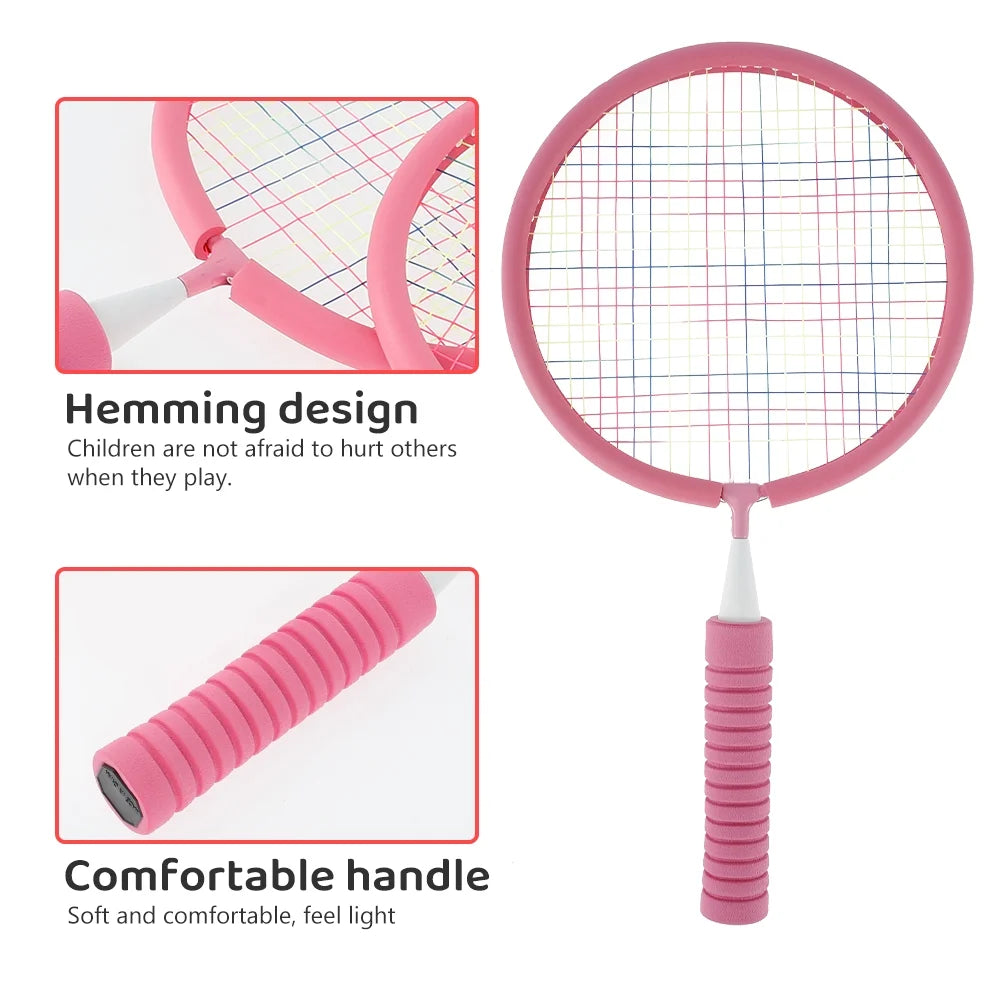 8 in 1 Badminton Rackets Set for Kids Indoor Outdoor Sport Game Z595923