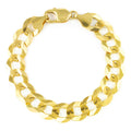 10k Yellow Gold Solid Cuban Link Chain Bracelet G607326