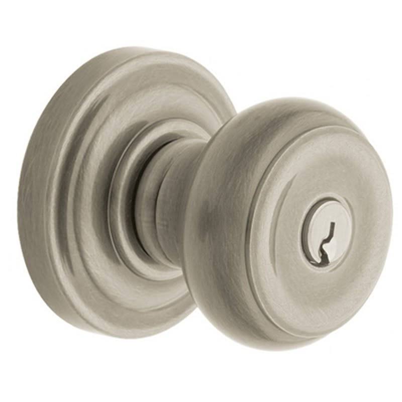 Single Cylinder Keyed Entry Door Knob Set with Satin Nickel X561