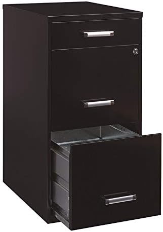 Black 3 Metal Organizer Pencil Drawer Vertical File Cabinet I339