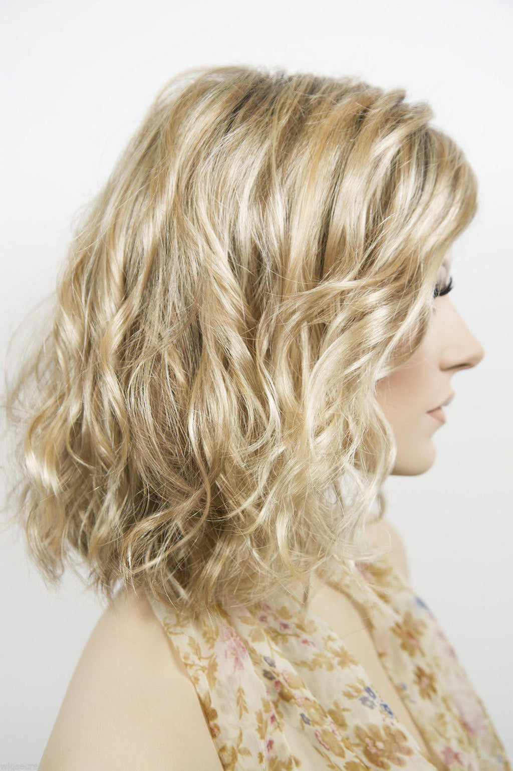 Light Butterscotch Light Ash Blonde Brunette Red Grey Wavy Lace Front Wig G477