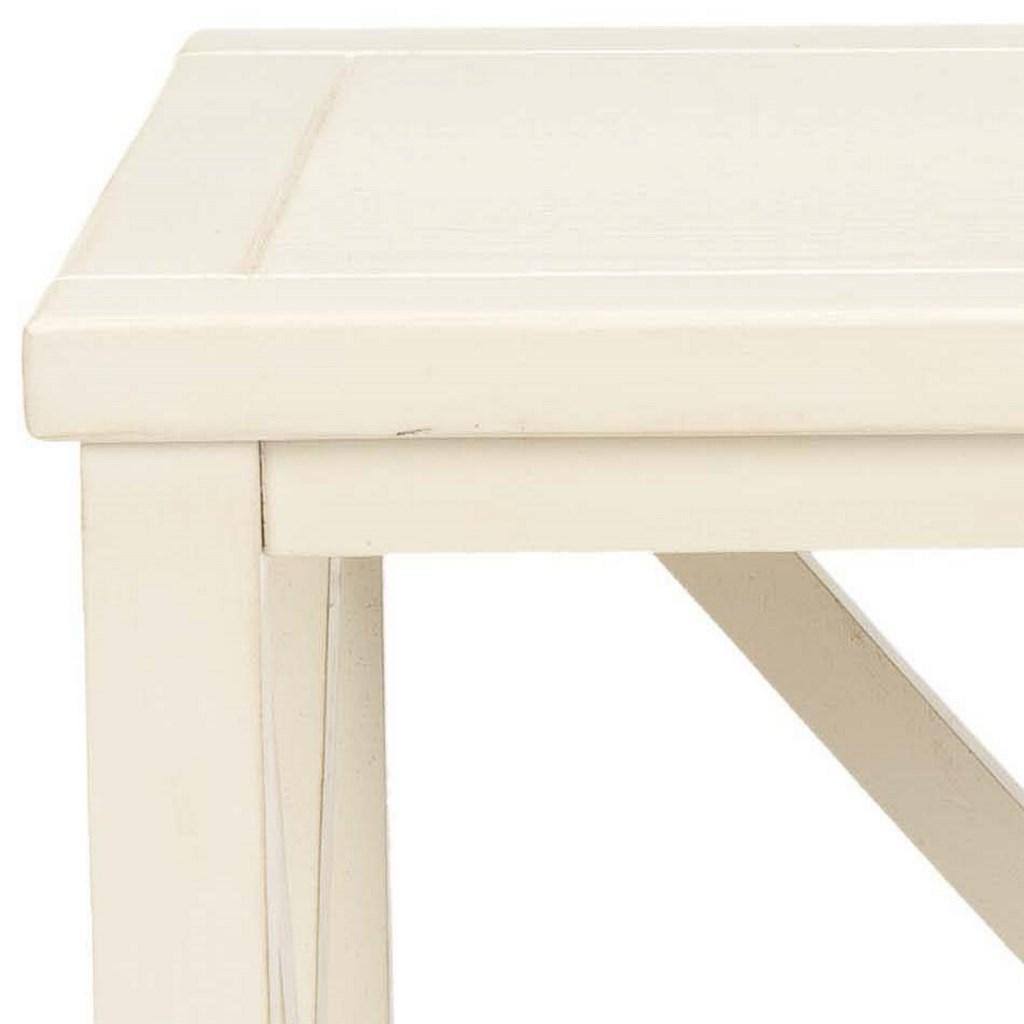 Oak Cross Back End Table K442