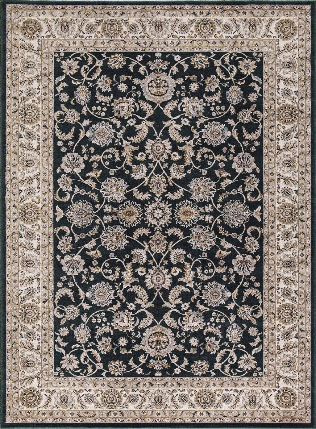 7 ft 10 in x 9 ft 10 in Kashan Bergama Green Rug E104460