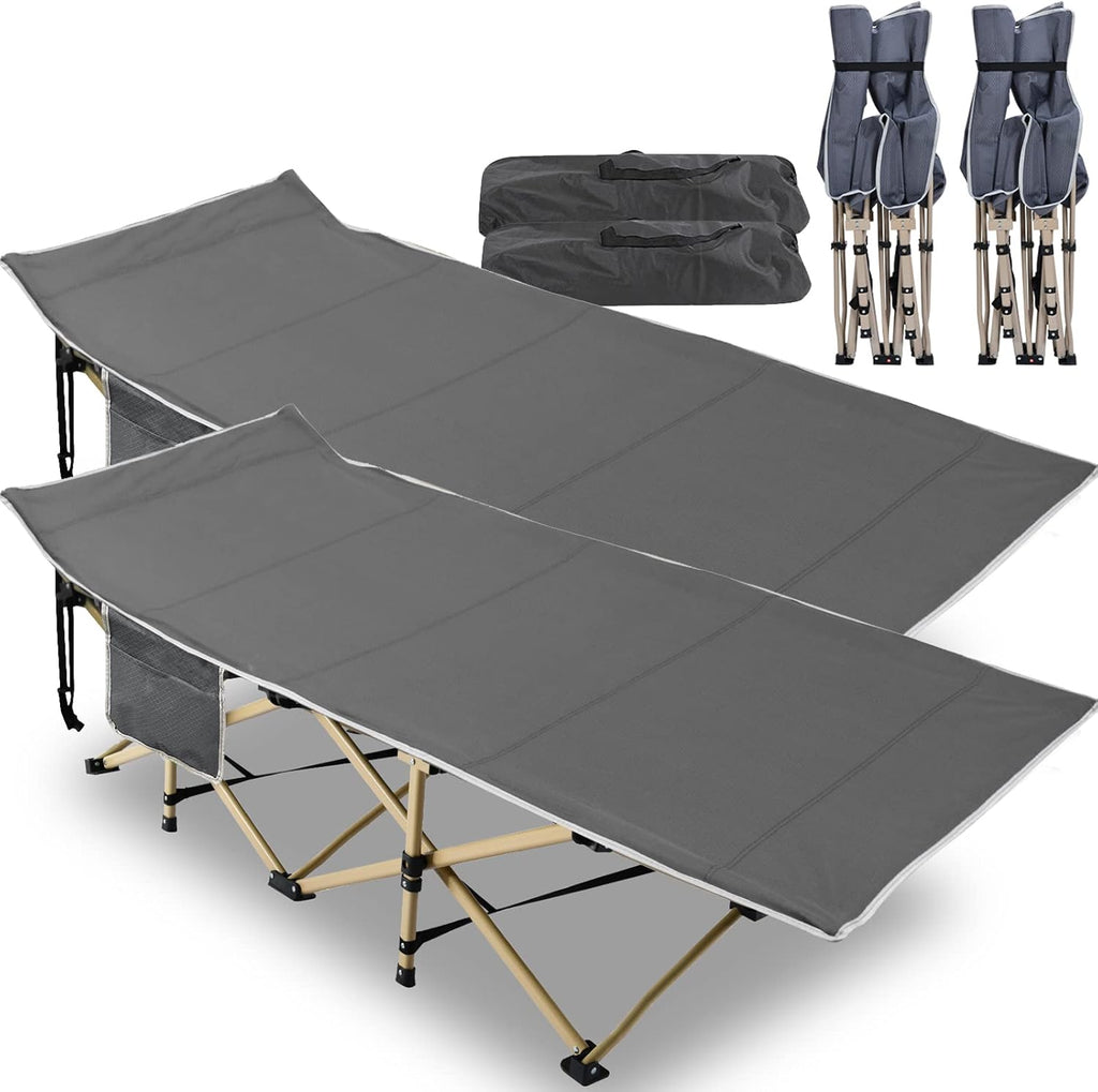 Double Layer 1200D Folding Camping Cots with Carrying Bag N667