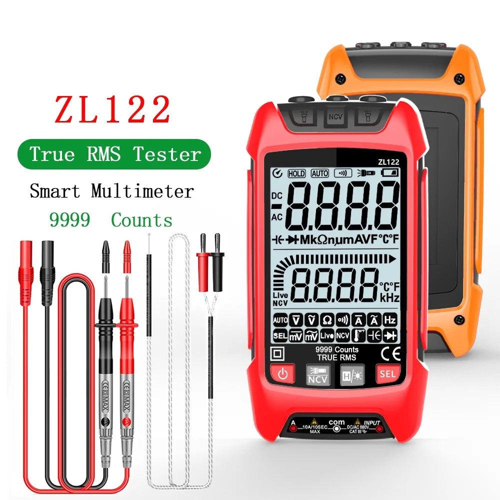 True RMS Digital Multimeter with LCD Backlight Display M786