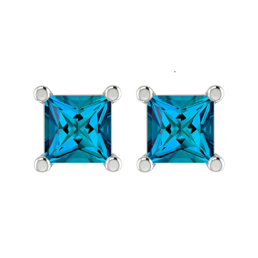 Natural Blue Diamond Stud Earrings V5129
