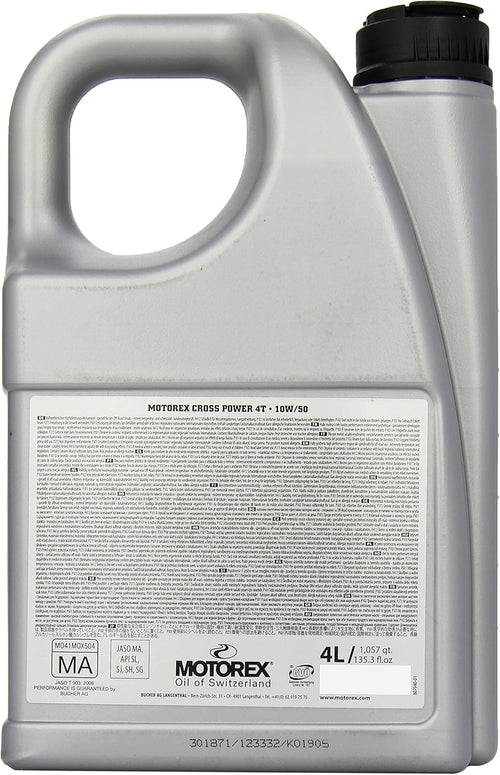 10W50 4T Oil 4L Pack of 2 L8751