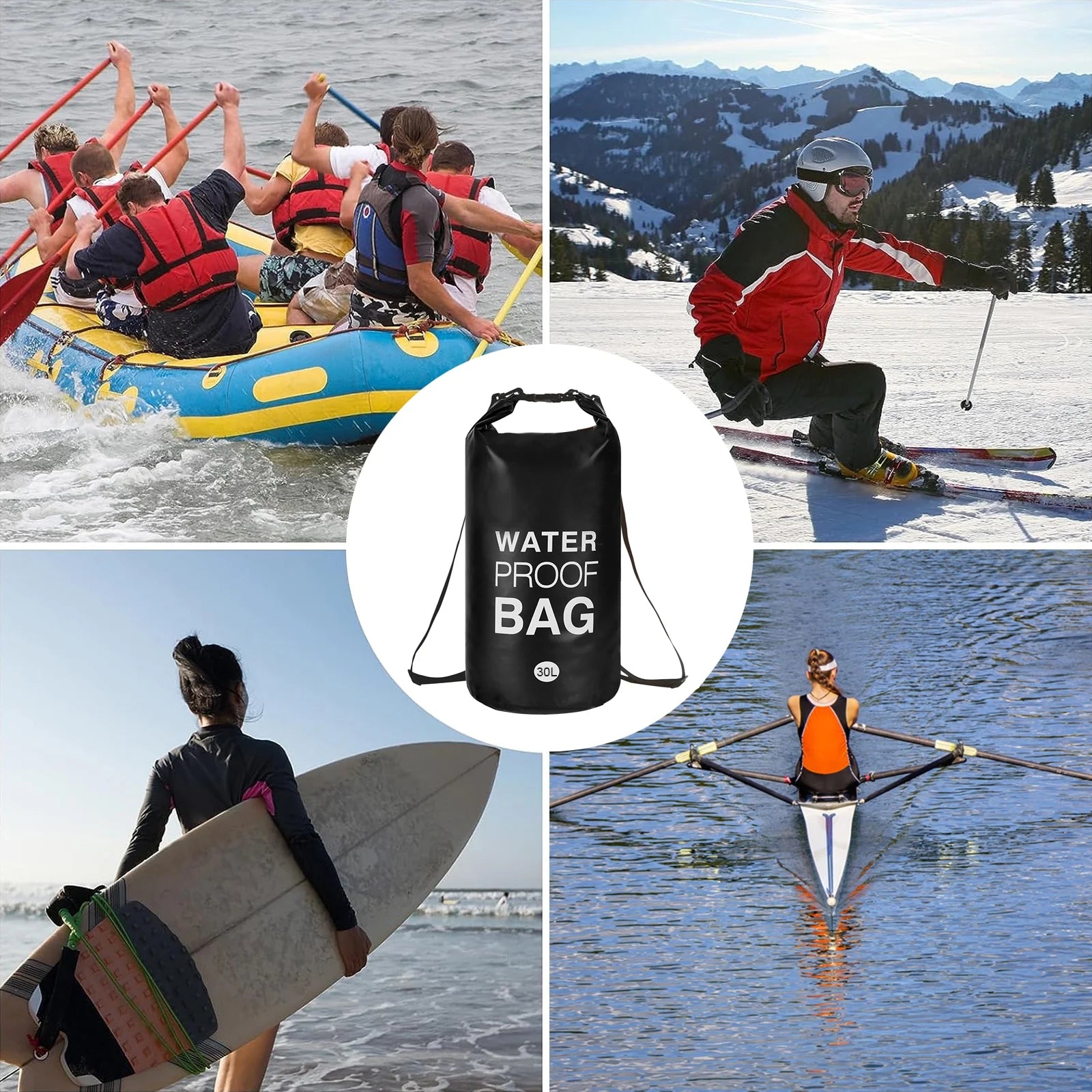 30L 500D PVC Waterproof Dry Bag W202