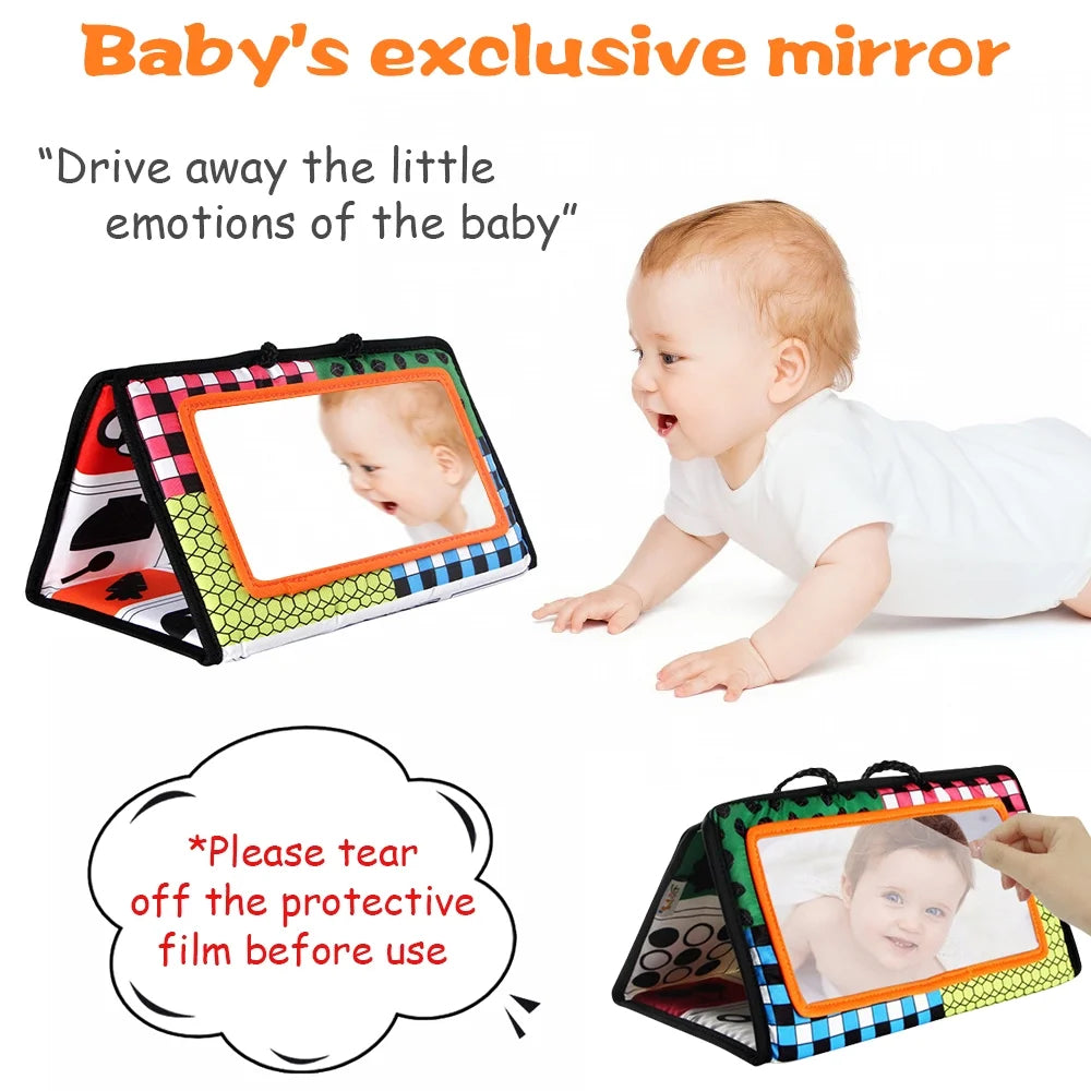 Black and White Tummy Time Floor Mirror F555