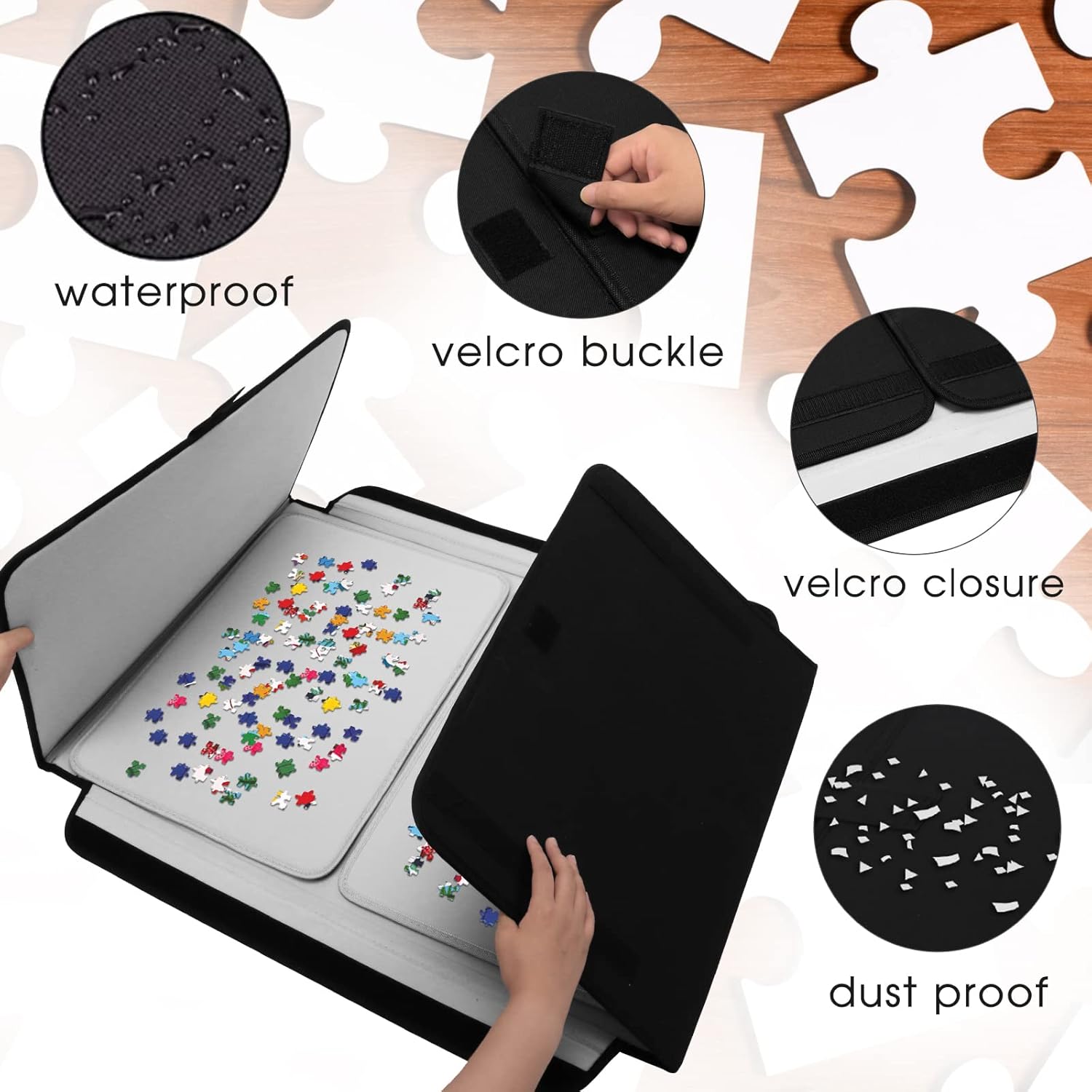 Black 1000 Piece Puzzle Storage Board L99282
