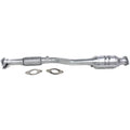 Silver Powder-Coated Catalytic Converter with Heat Shield I8350