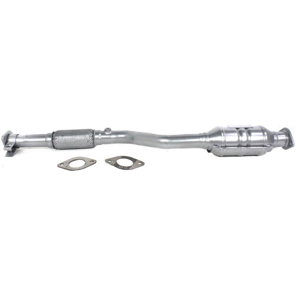 Silver Powder-Coated Catalytic Converter with Heat Shield I8350