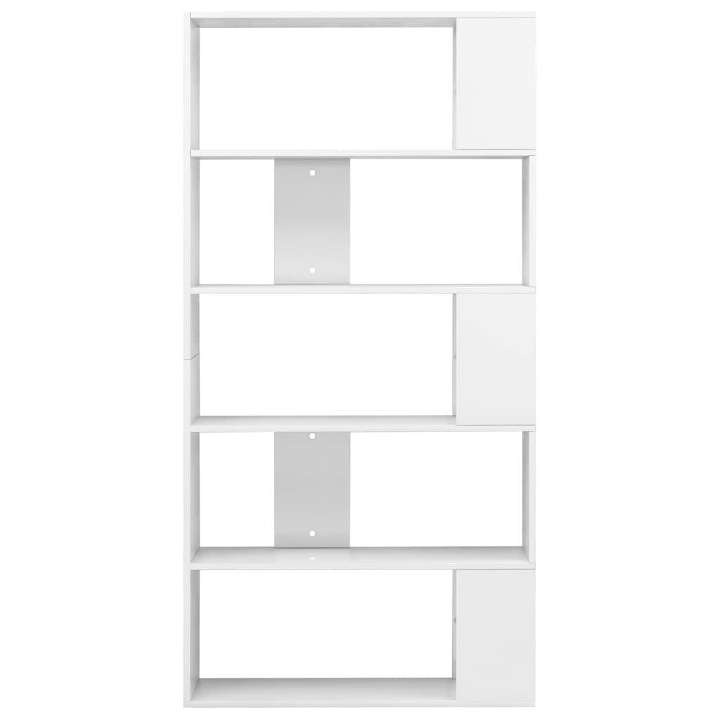 High Gloss Black Book Cabinet Room Divider Chipboard N447