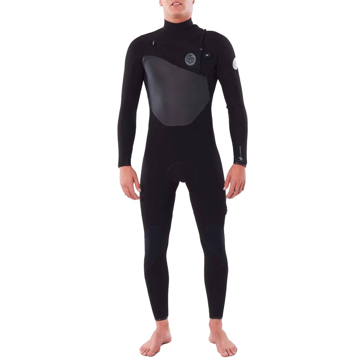 Black LT 4/3 Chest Zip Wetsuit A535