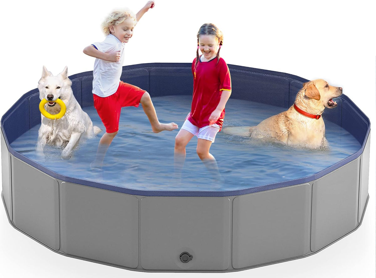 Portable Dog Pool, Foldable Pet Swimming Pool, 71 x 12 Inches Pack of 2 M621