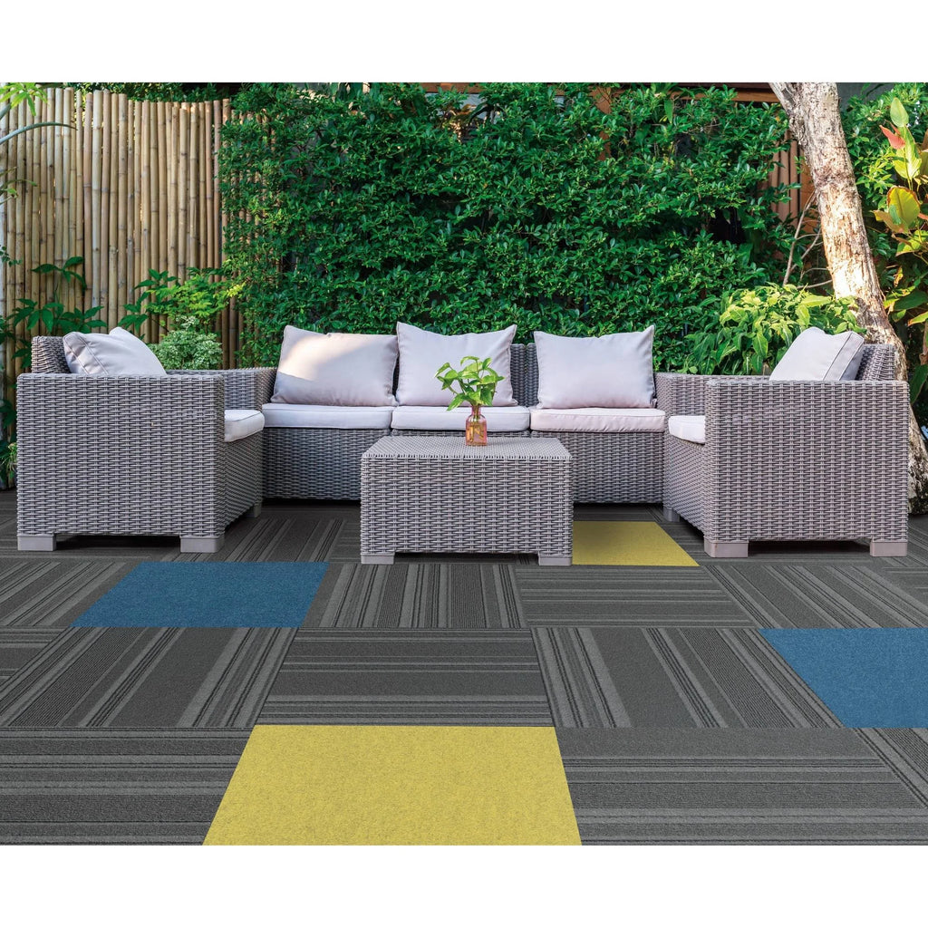 Peel and Stick Accent Carpet Tiles (8 Tiles/Case) E797