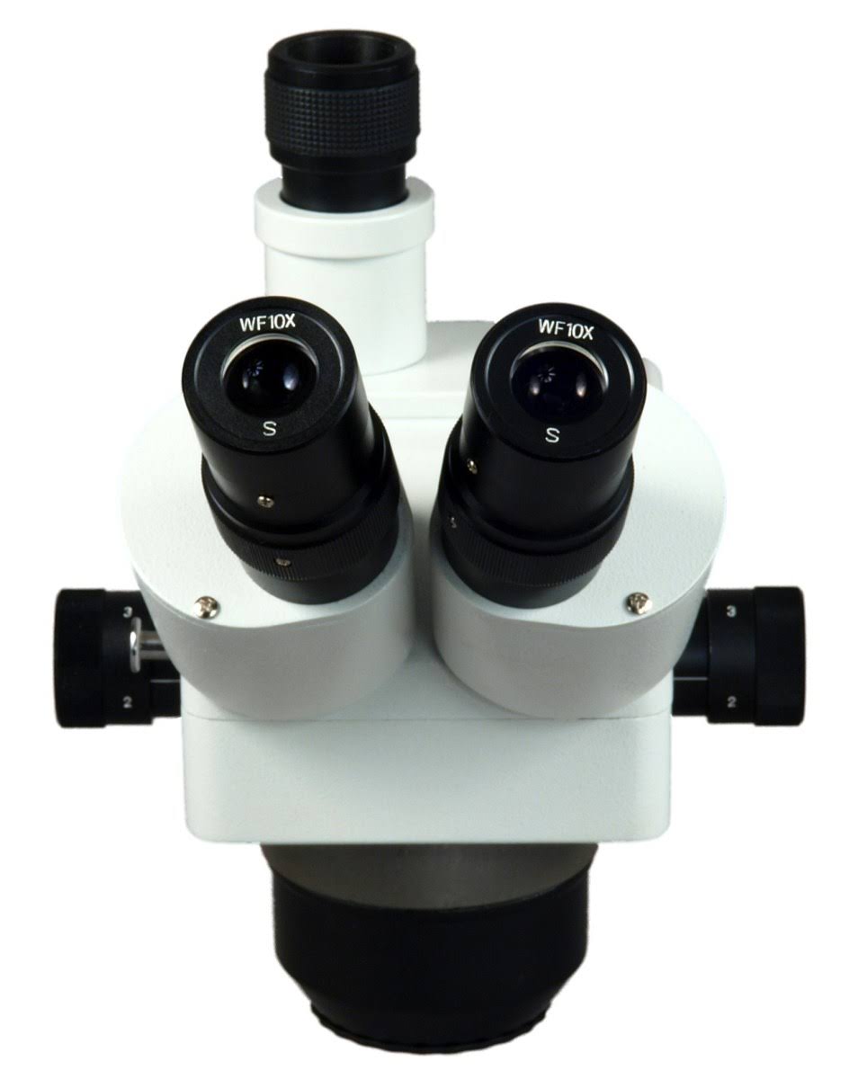 Trinocular Zoom Stereo Microscope with 0.5X Auxiliary Lens and 56 LED Ring Light B24133