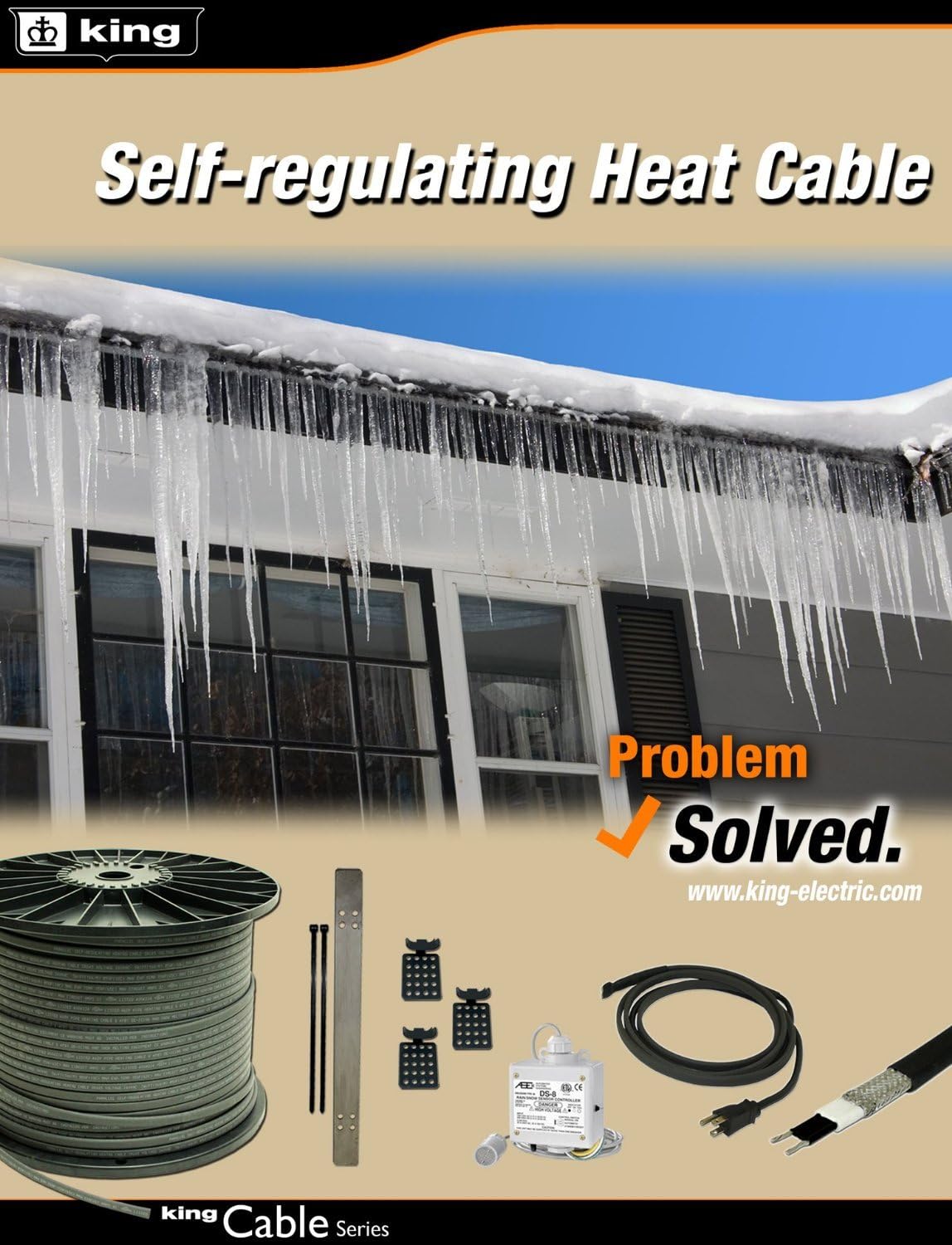 240-volt Self Regulating Pipe Freeze Cable Kit, 24-Feet R986