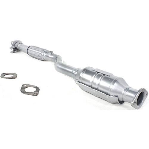 Silver Powder-Coated Catalytic Converter with Heat Shield I8350
