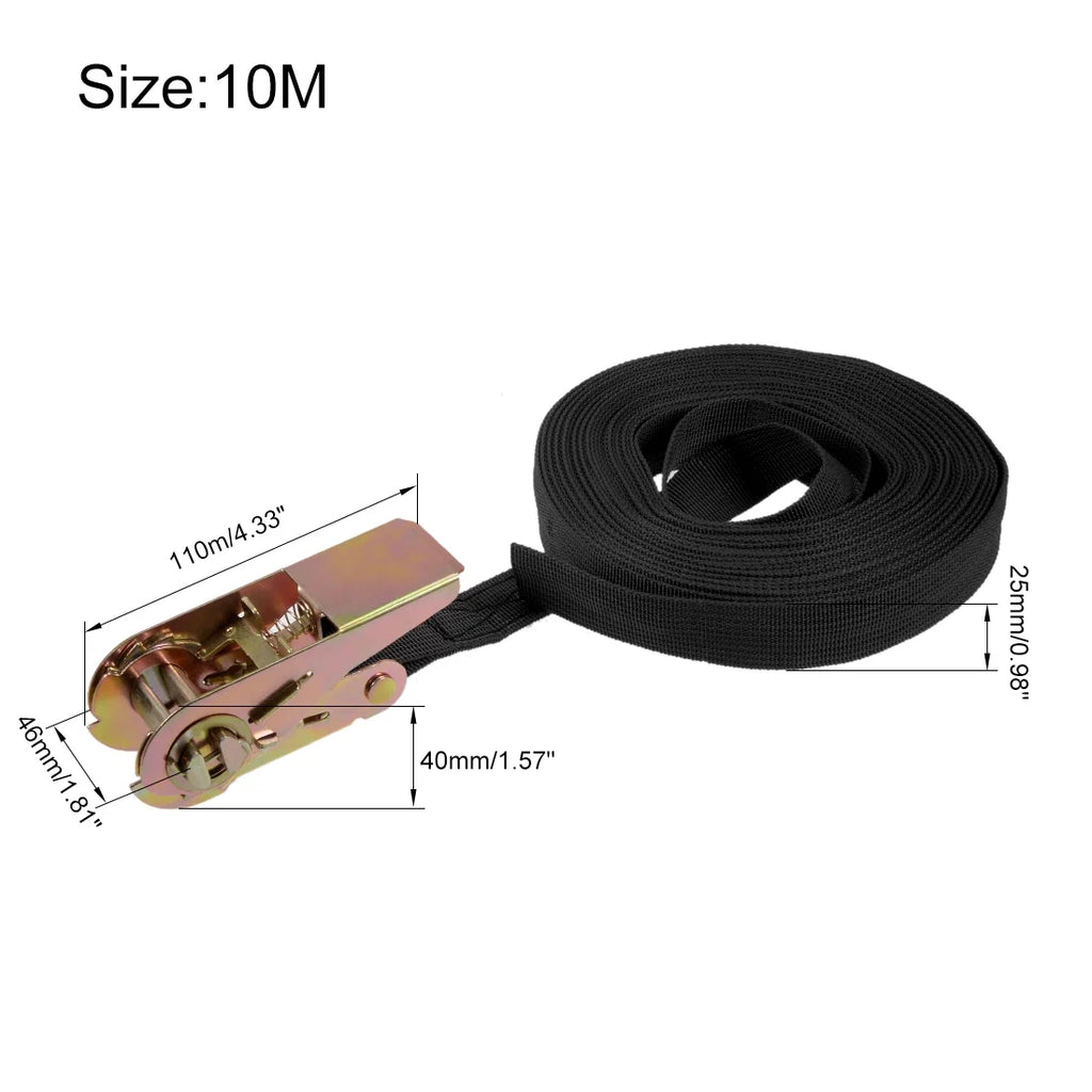 Black Ratchet Tie Down Strap, 2 Pack L768630