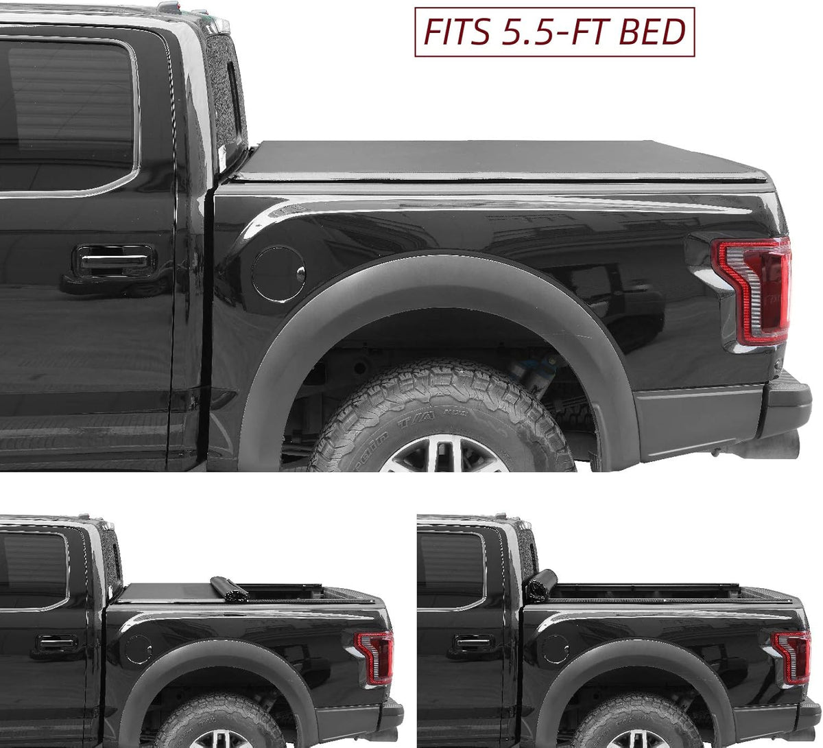 Tri-Fold Truck Bed Tonneau Cover E494