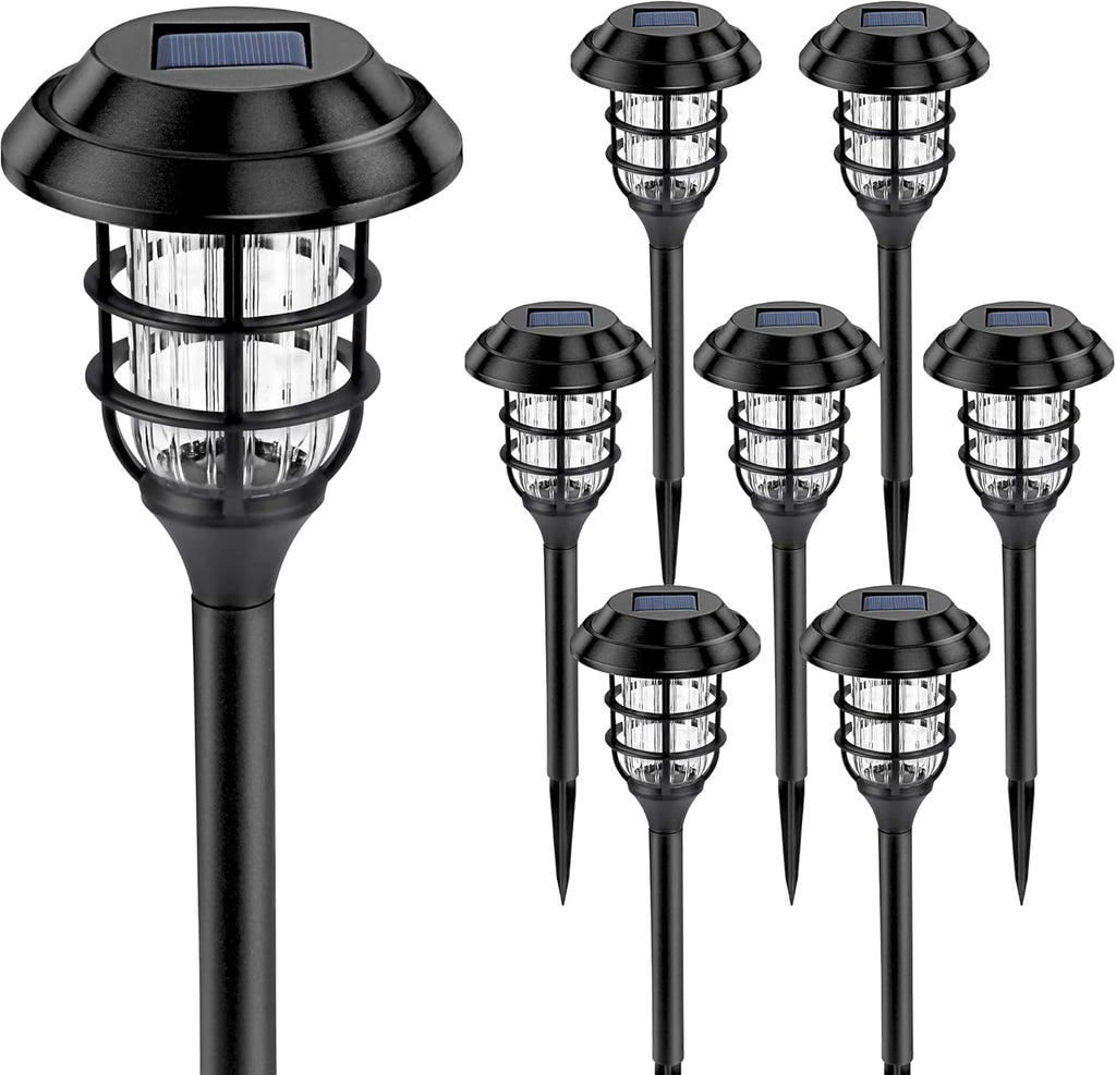 8 Pack Solar Powered LED Pathway Lights O763277