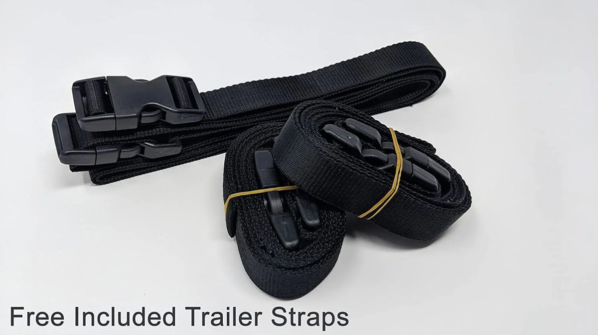 Red/Black Trailerable Jet Ski Cover with Trailer Straps and Storage Bag Q55129
