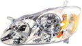 Driver Side Headlight for Toyota Corolla 2003 2004, Pack of 2 L662