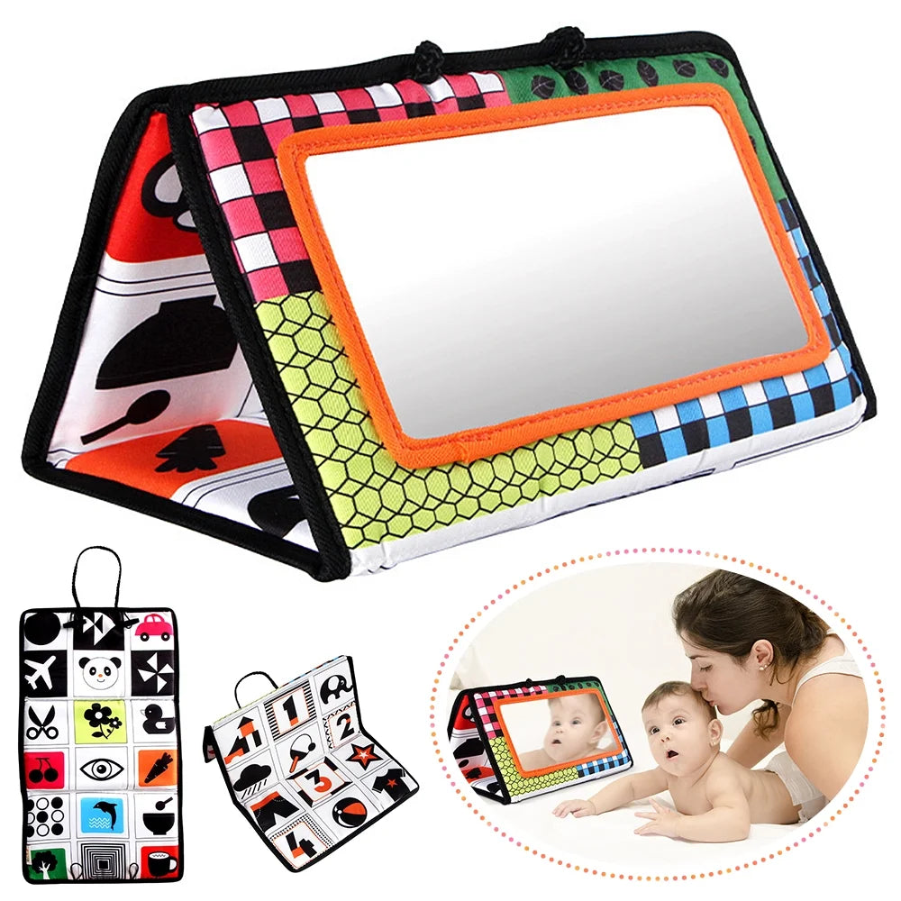 Black and White Tummy Time Floor Mirror F555