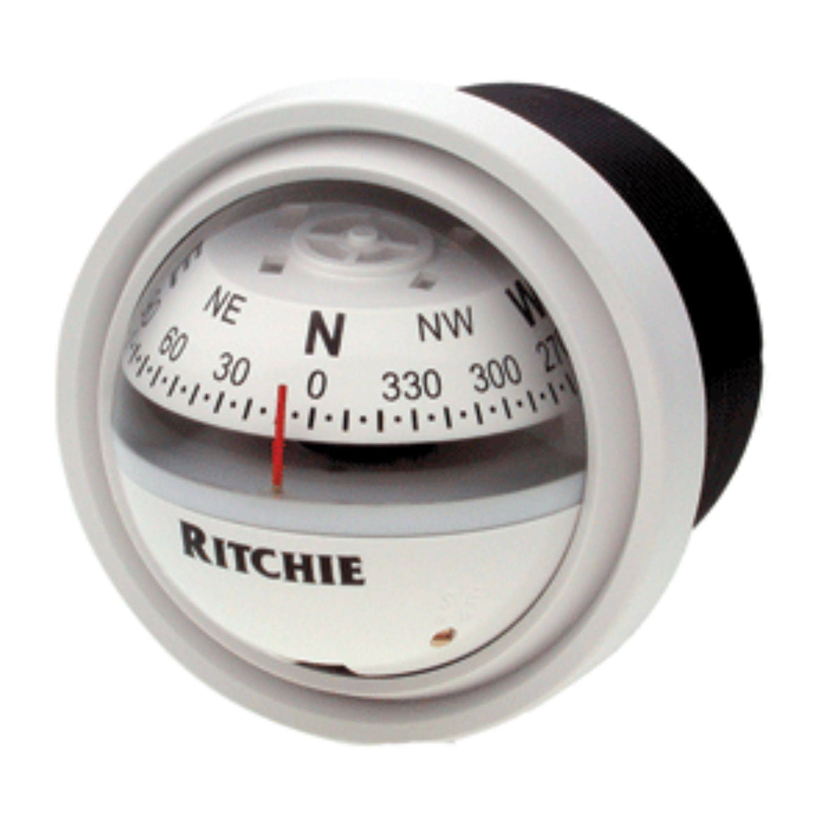 White and Black Nautical Compass Dash Mount R985650